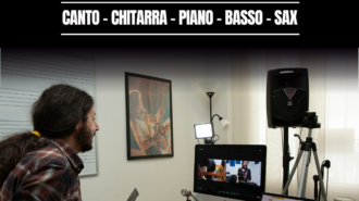 Lezioni Online Canto, Chitarra, Pianoforte, Basso o Sax da 60″