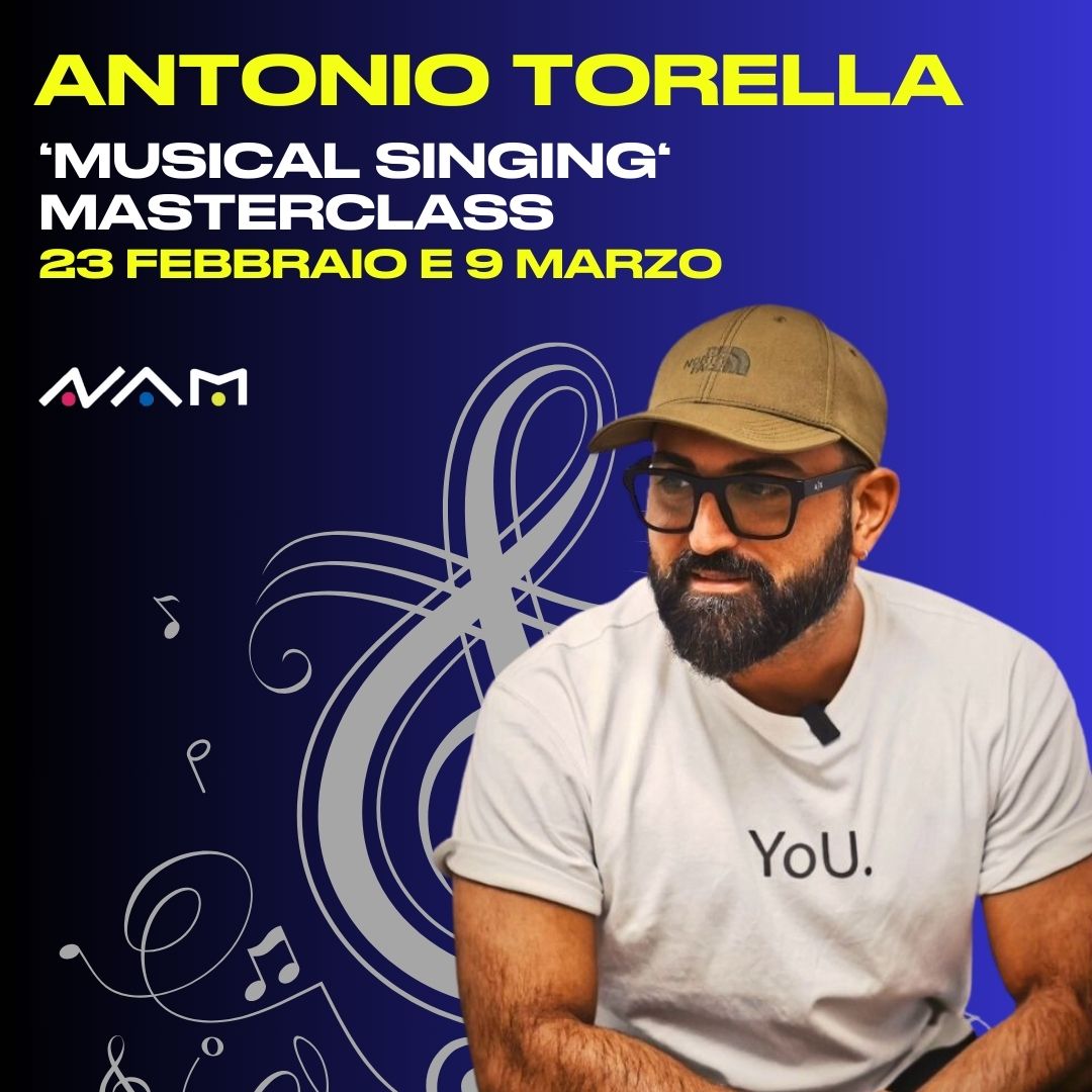 Musical Singing Masterclass- Esplorando gli Stili Vocali nel Musical Theatre con Antonio Torella