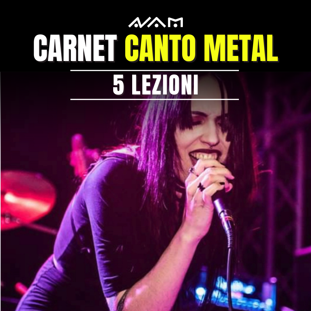 Carnet 5 lezioni di Canto Metal