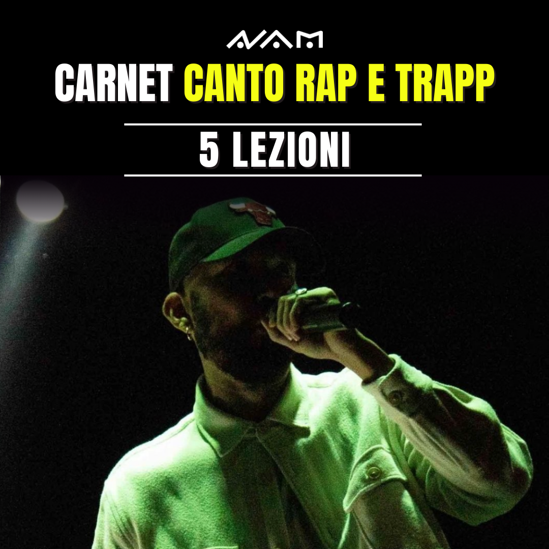 Carnet 5 lezioni di Canto Rap & Trap