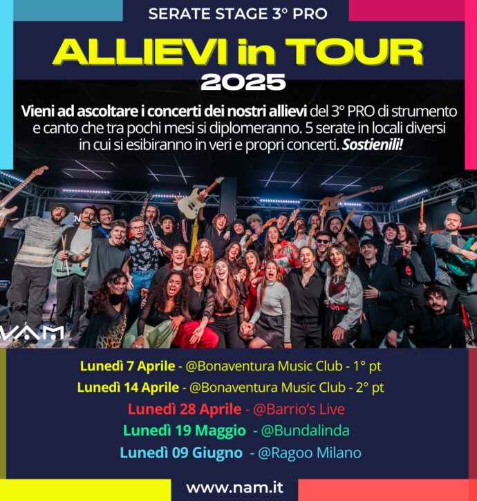 Locandina Allievi in Tour 2025