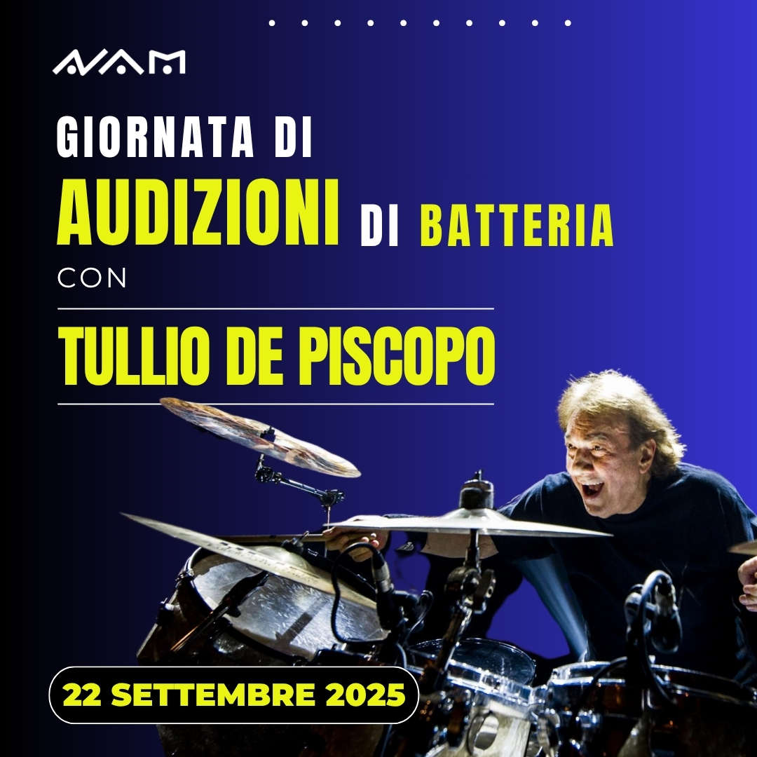 Locandina Audizioni Tullio De Piscopo - 22 Settembre 2025