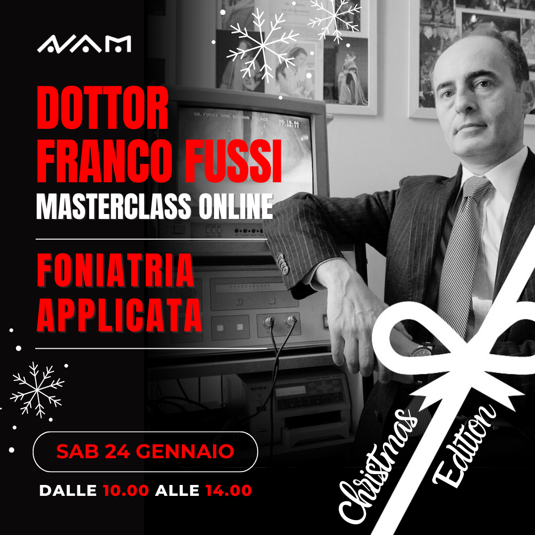 Masterclass Online Foniatria Applicata con il Dott. Franco Fussi