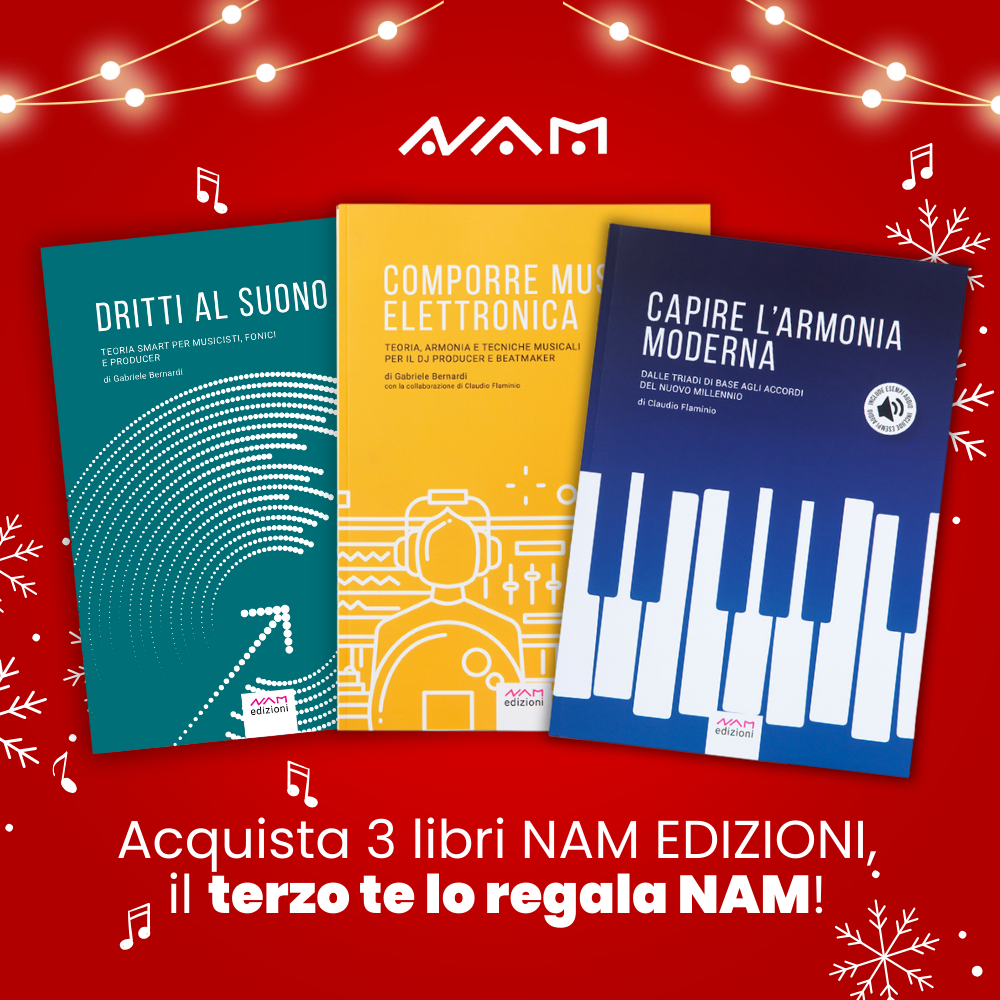 Bundle NAM Edizioni: Armonia + Comporre Musica Elettronica + Dritti al Suono (1 libro in regalo!)